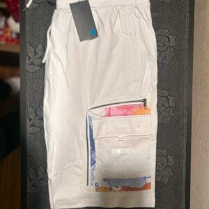 Cookies NWT White Shorts with Colorful Pocket Detail
